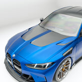 غطاء محرك السيارة من ألياف الكربون لسيارة BMW M3 G80