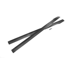 Carbon Fiber / FRP Auto Side Skirts Aprons Lip Extensions for Mercedes-Benz C-Class W205 C63 AMG Coupe 2-Door 2015 - 2017