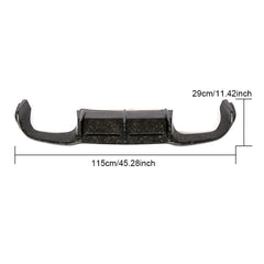 Forged Composite Diffuser for BMW F87 M2 2016 2017 2018 3pcs Style Carbon Fiber Rear Bumper Lip Spoiler