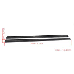 Carbon Fiber / FRP Side Skirts Apron Extension Lip Body Kits for Mercedes-Benz C-Class W204 C63 AMG 4 Door 2012 2013 2014