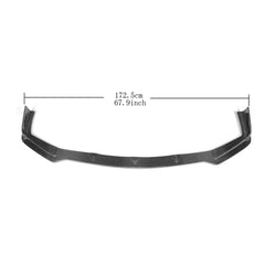 Front Bumper Lip Spoiler Splitters for Infiniti Q50 Sport Sedan 4-Door Only 2014 - 2017 Carbon Fiber / FRP / PU