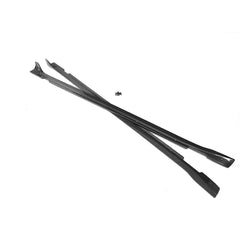 Carbon Fiber Side Skirts Extesion Lips Bumper Aprons For Porsche Panamera Base GTS Turbo S Hatchback 4 Door 2014 - 2016