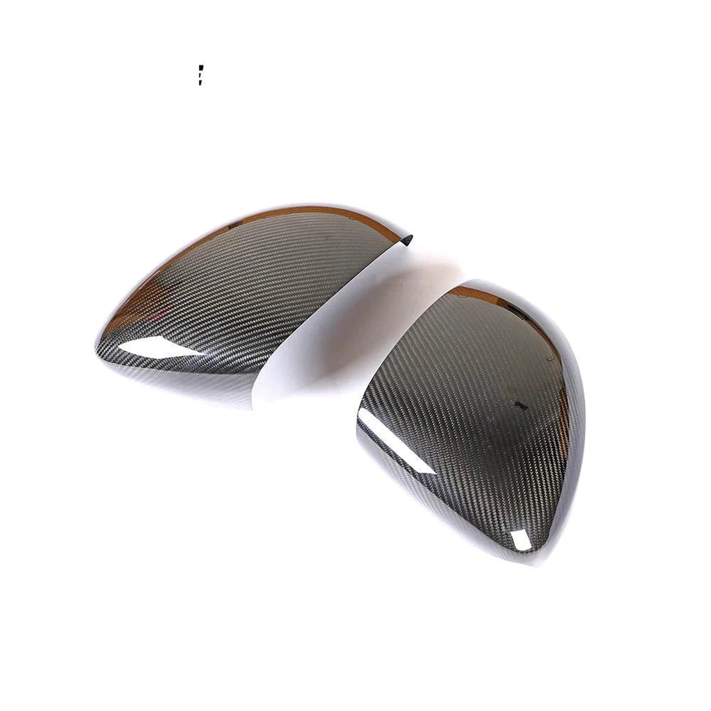 Carbon Fiber Side Rear View Mirror Cover Caps for Porsche Panamera 971 2017 2018 2019 Add On Style
