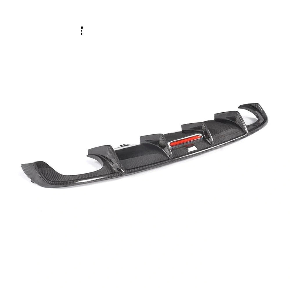 For S4 Carbon Fiber Rear Bumper Diffuser Lip Spoiler for Audi A4 B9 Sline S4 A4 Sedan 4 Door 2017 - 2019 Bumper Guard Splitters