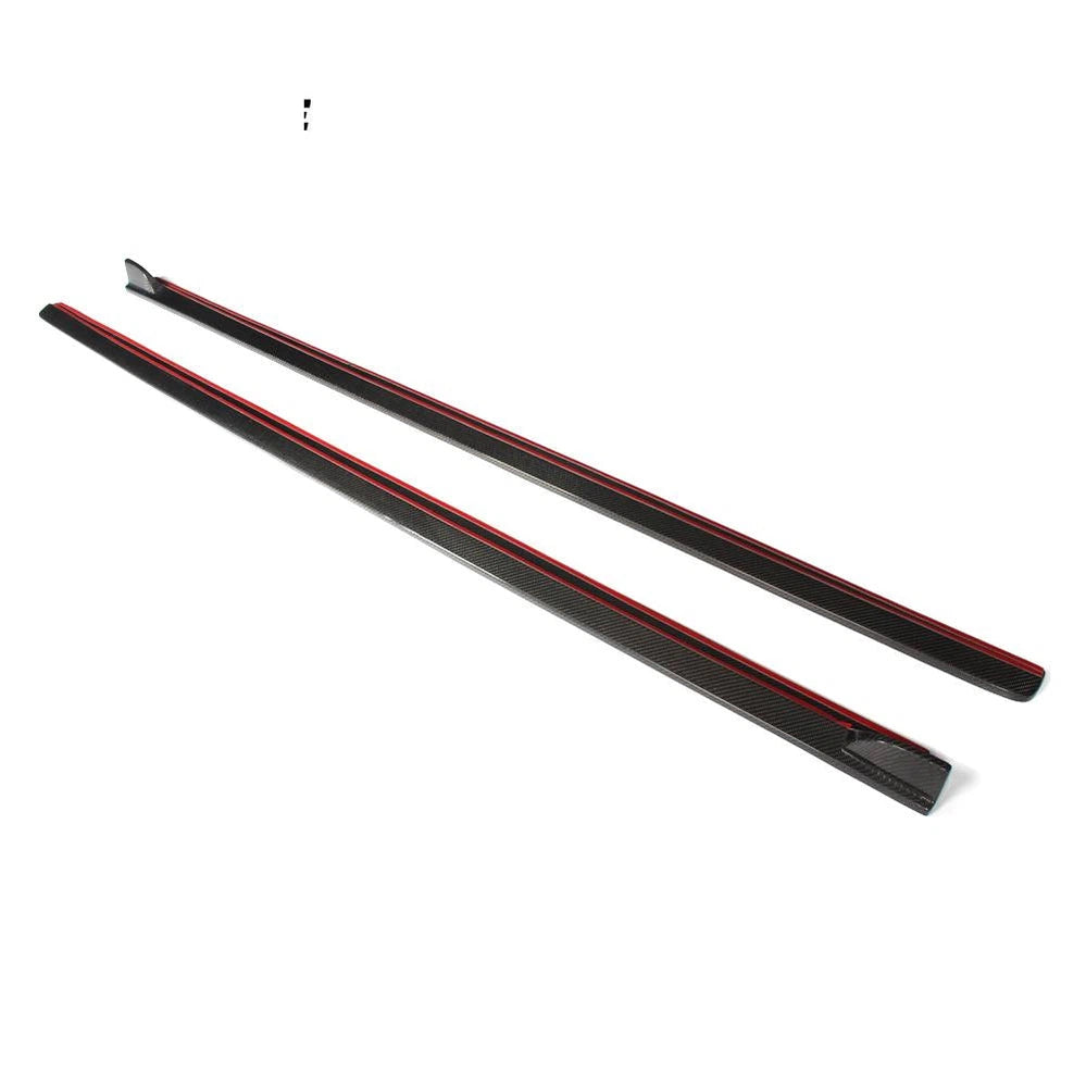 Carbon Fiber Car Side Skirts for VW Polo Hatchback 15-16