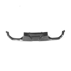 Carbon Fiber Rear Bumper Lip Diffuser for BMW F82 M4 F83 M4 F80 M3 Sedan 4-Door 2014-2017 Quad Exhaust Dual Outlet