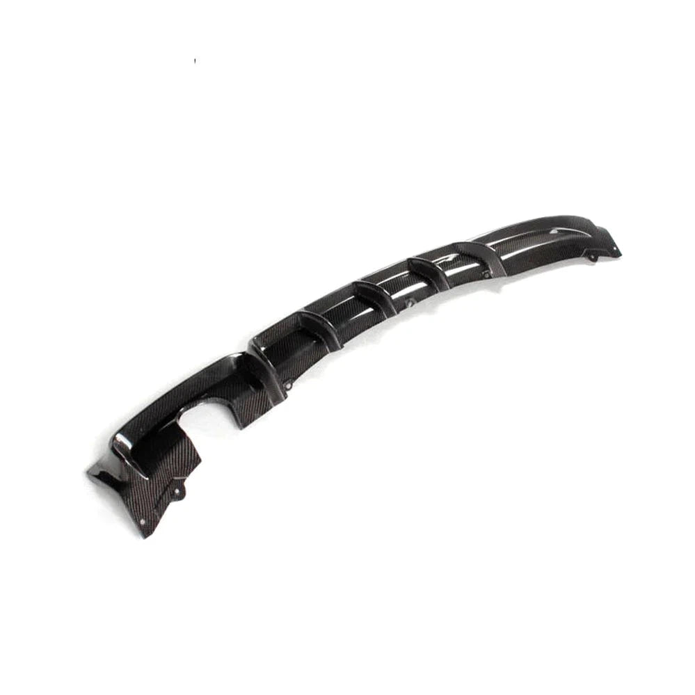 Carbon Fiber Rear Bumper Guard Diffuser Spoiler Lip for BMW F30 M Sport Bumper 2012 - 2017 Single Exhaust One Outlet
