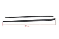 2PCs/Set Carbon Fiber Side Skirts Extension Door Upper Aprons for BMW 4 series F32 M Tech M Sport Bumper Only 2014-2017