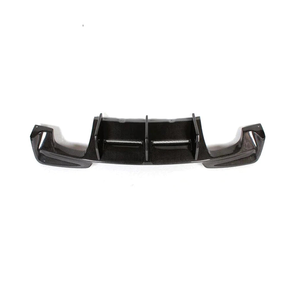 Rear Bumper Diffuser Lip Spoiler for BMW E82 1 Series 1M Coupe 2-Door 2011 2012 2013 Bumper Guard Carbon Fiber