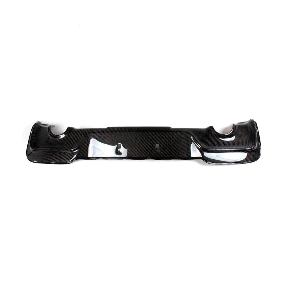 Car Rear Bumper Lip Diffuser Guard for BMW 1 Series F20 M Sport M135i Bumper Only 2011 - 2014 Carbon Fiber