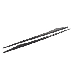 Carbon Fiber Black Side Skirt Extensions Lip for BMW 6 Series F06 F12 F13 M Tech M Sport 4 Door 2012 - 2018 Body Apron
