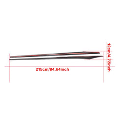 Carbon Fiber Black Side Skirt Extensions Lip for BMW 6 Series F06 F12 F13 M Tech M Sport 4 Door 2012 - 2018 Body Apron