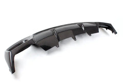 Carbon Fiber Car Rear Bumper Diffuser Lip for Audi A4 B9 Standard Sedan 4-Door 2013 - 2016