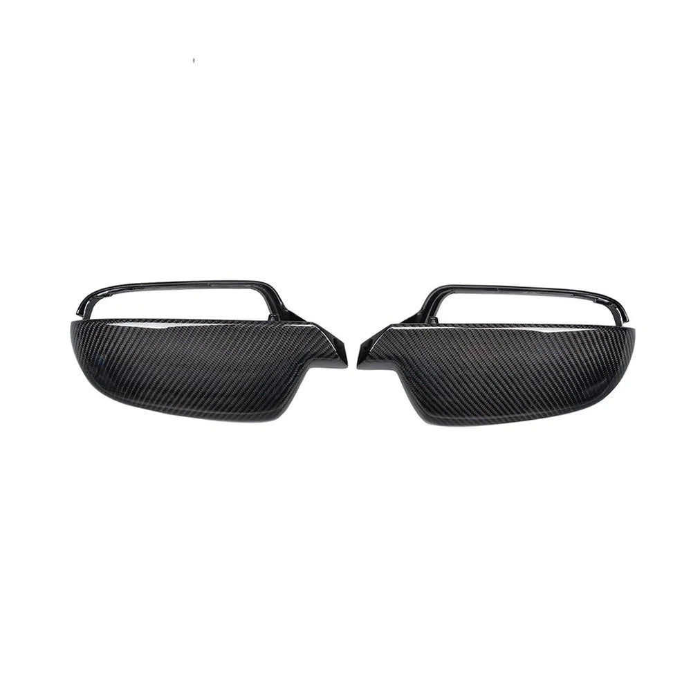 Carbon Fiber Replacement Style Car Side Mirror Covers Trim for Audi A4 B9 2013 - 2015 A5 2010 - 2015 Without Side Assist holes