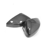 Pair Replacement A3 8V S3 RS3 Carbon Fiber Mirror Covers for Audi with Side Assistant hole
