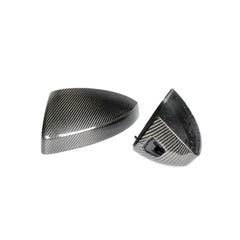 TT Carbon Fiber Mirror Covers for Audi TT 8S MK3 TTS TTRS TT SLINE 2-Door 15-19 with side lane assist hole