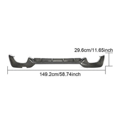 For BMW G20 330i M340i 2019 2020 matt black rear bumper diffuser