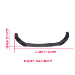 Carbon fiber Front Lip Spoiler for Volkswagen V W Golf VII MK7 R line bumper 2014-2017