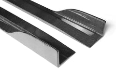 Carbon Fiber Car Side Skirts Extension Lip for Infiniti G37 2-Door Base Journey Coupe 2009 - 2013