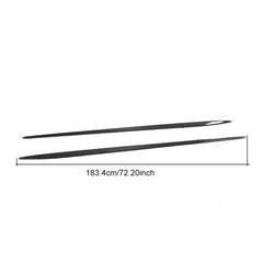 Carbon Fiber Black Side Skirts Extensions Body Lip for Mercedes-Benz E Class C238 E200 Sport Coupe 2 Door 2017 2018