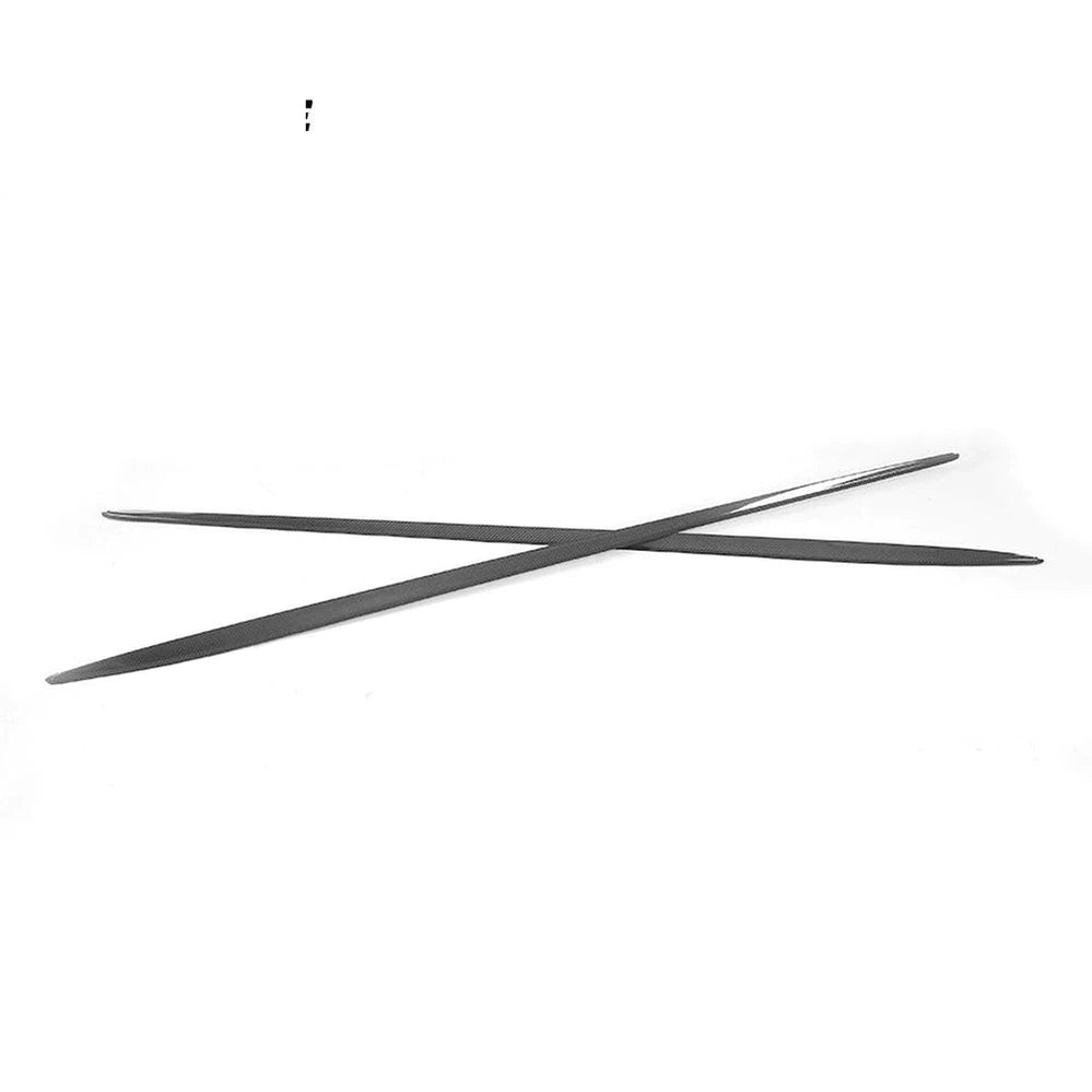 Carbon Fiber Black Side Skirts Extensions Body Lip for Mercedes-Benz E Class C238 E200 Sport Coupe 2 Door 2017 2018