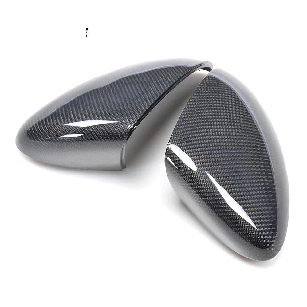 Carbon Fiber Replacement Side Rearview Mirror Covers Caps for Porsche Cayenne 958 2011 - 2014