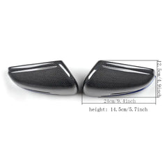Blue W212 Carbon Fiber LED Side mirror cover For Mercedes E-Class W212 12-16