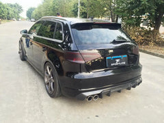 Carbon Fiber Rear Bumper Diffuser Fit for Audi A3 S Line Hatchback 2014-2015
