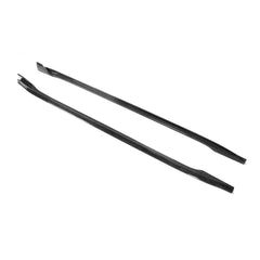 For Tesla Model 3 Sedan 16-20 Carbon Fiber Side Skirts Door Rocker Panels Extension Lip