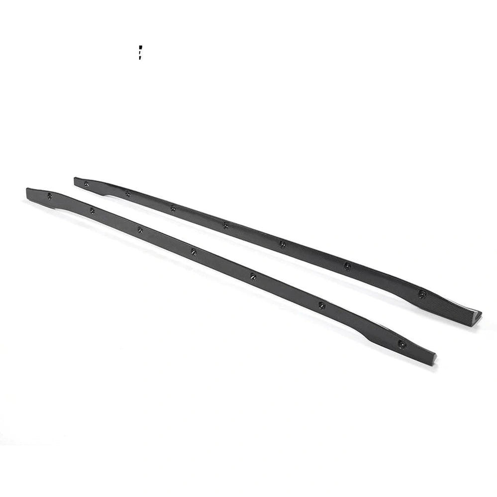 For Tesla Model 3 Sedan 16-20 Carbon Fiber Side Skirts Door Rocker Panels Extension Lip