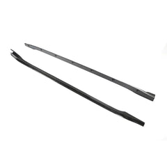 For Tesla Model 3 Sedan 16-20 Carbon Fiber Side Skirts Door Rocker Panels Extension Lip