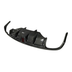 For Porsche Macan Sport Utility 14-20 Carbon Fiber Rear Bumper Diffuser With Light Body Kit