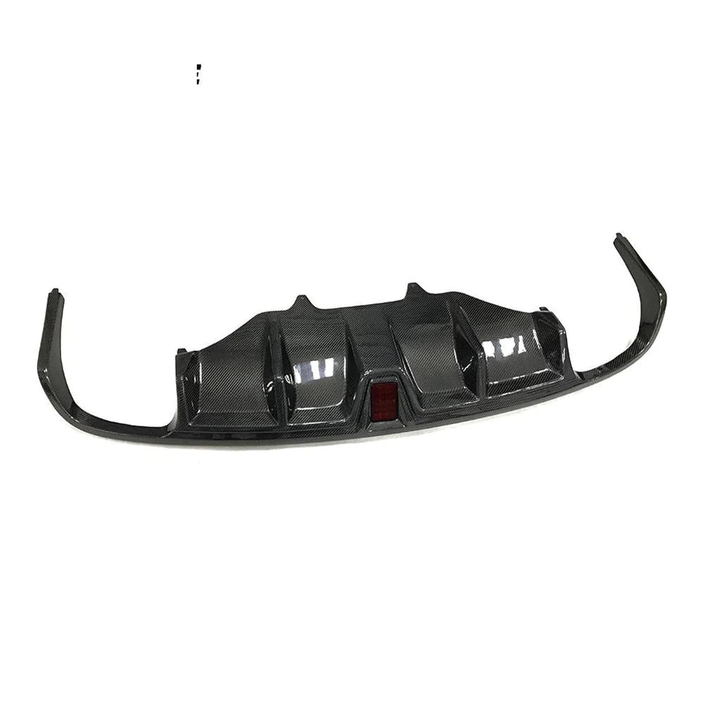 For Porsche Macan Sport Utility 14-20 Carbon Fiber Rear Bumper Diffuser With Light Body Kit