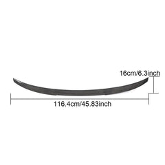 For Audi A3 8V Base & A3 Sline & S3 Sedan 14-19 Carbon Fiber Rear Trunk Spoiler Boot Wing Lip