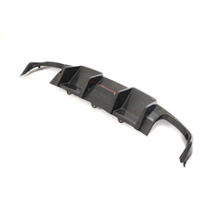 Carbon Fiber Rear Bumper Diffuser with LED light for Audi A4 S4 Base Sedan 4-Door 2008-2012