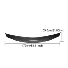 For Mercedes Benz S Class W221 08-13 Carbon Fiber Rear Trunk Spoiler Boot Wing Lip