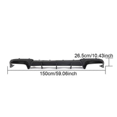 W212 E63 Rear Lip Diffuser Carbon Fiber for Mercedes Benz E300 E350 E400 E550 Sport E63 AMG S 13-15