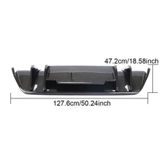 Dry Carbon Fiber R8 Car Rear Lip Diffuser for Audi R8 Gen 2 V10 Coupe 2016-2018