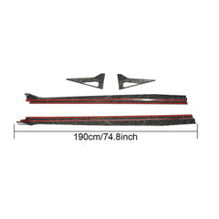 Forged Carbon LP640 Side Skirts Winglet for Lambo Huracan LP640-4 Performante Coupe 2-Door 2017-2019