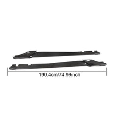 For Ferrari 488 GTB Spider 2-Door 15-18 Dry Carbon Fiber Side Skirts Door Rocker Panels Extension Lip