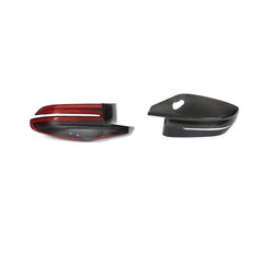 Dry Carbon Fiber Rearview Mirror Cover Cap for BMW 3 4 Series G80 M3 G82 G83 M4 2D 4D 2021-2022 Add-On Style LHD
