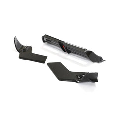 ML-WZY007-PRO Fits Porsche Macan 2022UP Dry Carbon Rear Bumper Diffuser Lip Spoiler With Light
