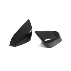 ML-HAX087-PRO Prepreg Dry Carbon Fiber Car Rearview Mirror Cover Caps for Tesla Model S Plaid 2021-2023