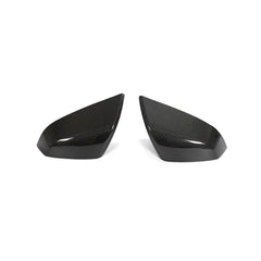 ML-HAX087-PRO Prepreg Dry Carbon Fiber Car Rearview Mirror Cover Caps for Tesla Model S Plaid 2021-2023