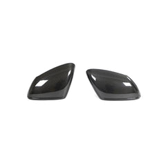 ML-ZDH284-PRO Dry Carbon Fiber Car Mirror Cover Caps for Porsche Taycan 9J1 Turbo S Sedan 4-Door 2019-2020