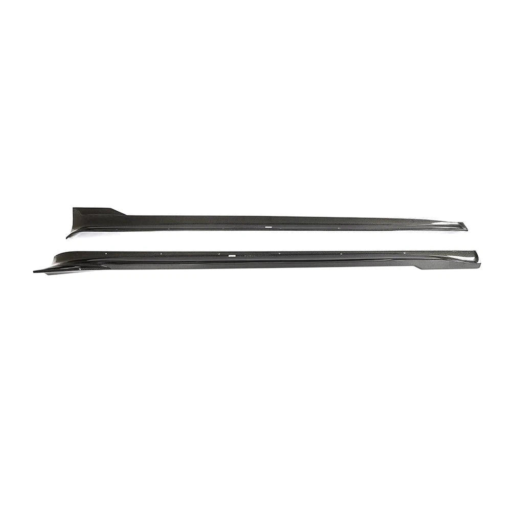 ML-HAX088 Carbon Fiber Side Skirts Extensions for Tesla Model S Plaid 2021-2023