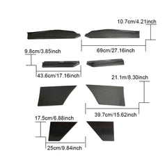 ML-PZJ138-PRO Real Dry Carbon Fiber Side Skirts for Nissan 400Z 2023