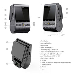 كاميرا أمامية للوحة القيادة VIOFO A129 Pro Ultra 4K Wi-Fi GPS