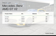 Mercedes-Benz AMG GT V2 Aulena Design Trockencarbon Performance-Karosseriesatz