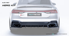 Paktechz Audi RS7 C8 Carbon Fiber Body Kit - Rear Diffuser